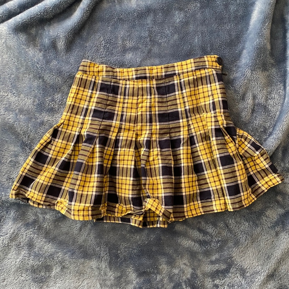 plaid skirt